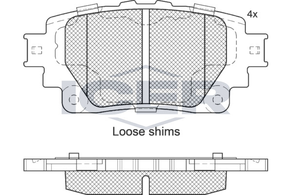 Bremsbelagsatz Hinten Akebono-System FüR Lexus NX II A2 H2 RX 18-> 04466-42090-image