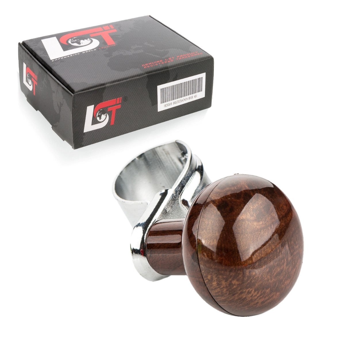 Steering Aid Steering Wheel Knob 360° Wood Look For SAAB