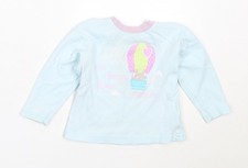 Girls UK Size 12-18 Months Dunnes Stores Blue Basic T-Shirt