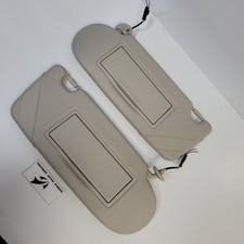 2002-2005 Land Rover Freelander Sun Visor Gray With Lights Pair Set Of 2 Oem