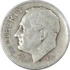 1947 S Roosevelt Dime Circulated Silver 10c Coin Collectible