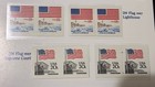 The us flag Imperforate Error Stamp Set W/COA — photo 4