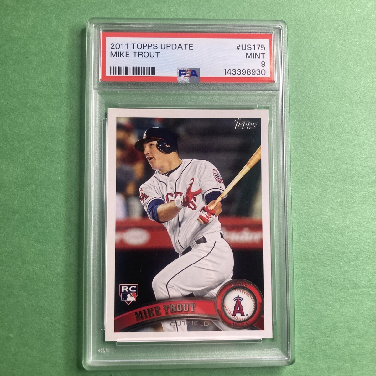 Mike Trout 9 Graded Baseball Sports Trading Cards & Accessories