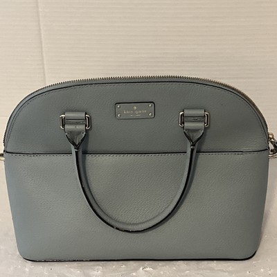 Kate Spade Grove Street Carli  Leather Cross Body Bag Blue/Green Super Clean