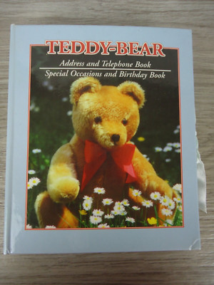 VTG Teddy Bear Address and Telephone Book Special Occasion and Birthday Desk Set