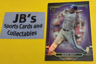 2023 Topps Triple Threads George Brett Purple Amethyst #ed 203/299 KC Royals