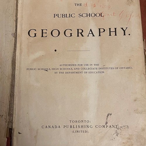 Antique Public School Geography Book 1900 By Canada Publishing Co. Poor Conditio - Picture 9 of 10