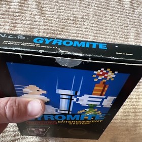 Gyromite Matte Sticker Seal 1st Print Nintendo NES Test Market Black Box RARE