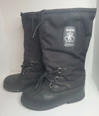 SOREL Kaufman Black Insulated Waterproof Glacier Winter Snow Boots size 8 Amazon.com | Sorel Men main image 4