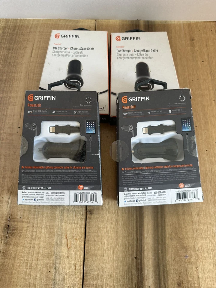 4 Griffin PowerJolt USB-A Car Charger w/USB-A to Lightning Cable MFi-Certified - Image 3 of 3