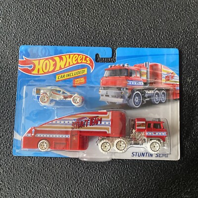 2021 HOT WHEELS STUNTIN  SEMI & TEAM HOT WHEELS BUGGY NIP