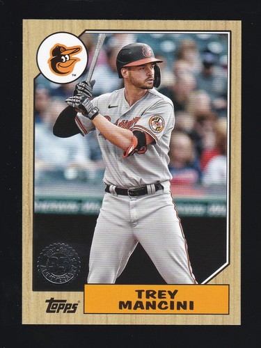 2022 Topps Series 1 #T87-36 TREY MANCINI 1987 Topps Baseball Baltimore Orioles - 第 1/2 張圖片