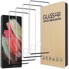 4Pack For Galaxy S21 S21 Plus S21 FE S21 Ultra Tempered Glass Screen Protector