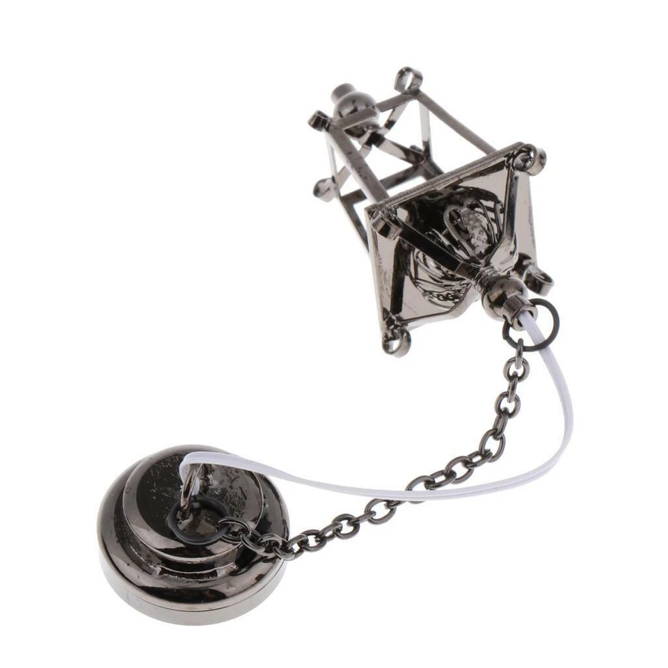 Lampada da soffitto a LED in metallo in miniatura 1:12 Arredamento per mobili da - Immagine 4 di 4