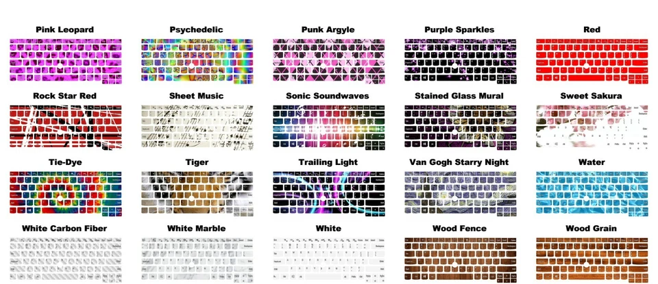 Elige cualquier diseño de revestimiento/calcomanía de vinilo para el teclado Lenovo ThinkPad E450/E460 Foto 4 de 4