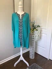 Kaftans for Women Beach Cover Up Lounge Wear Short Party Dress