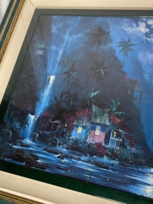 James Coleman Night Paradise 1997 Original Giclee on Canvas