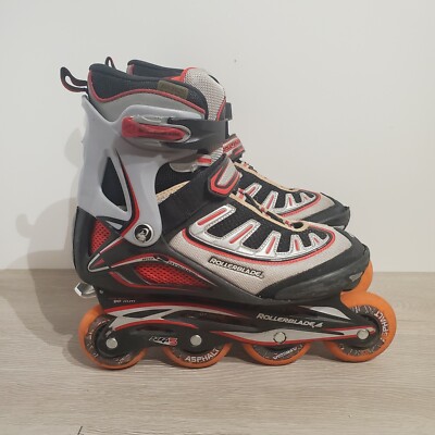 Rollerblades Zetra Blade SG5 In-line Rollerblades Gray Black Red Men's Size 7