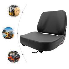 PVC Forklift Truck Seat Universal Waterproof Tractor Seat Adjustable Black