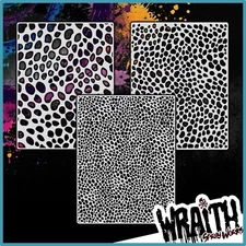 Round Camo Set #1 - Reusable Airbrush Stencil Template