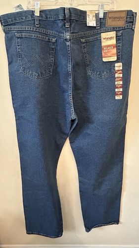 Wrangler Rugged Wear Relaxed Fit Jeans Size 48x34 Blue Big & Tall - Picture 2 of 5