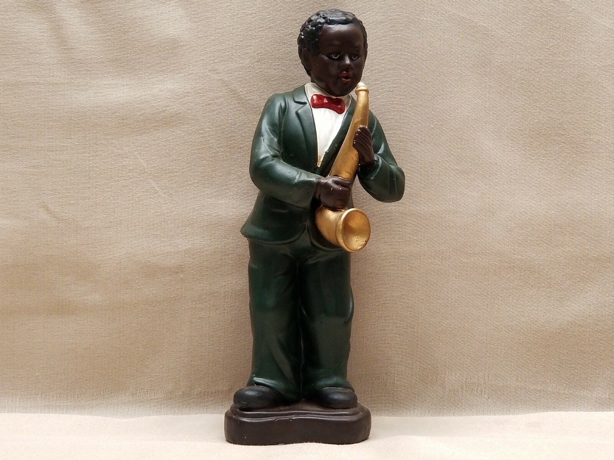 Vintage Hand Painted Porcelain Jazz Figurines New Orleans