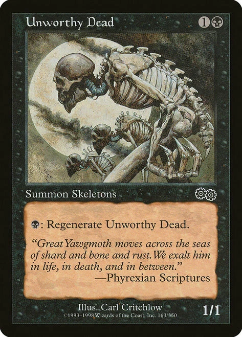 MTG SIMPLIFIED CHINESE ALTERNATE ART URZA'S SAGA UNWORTHY DEAD ~ PLAYED - Image 2 of 4