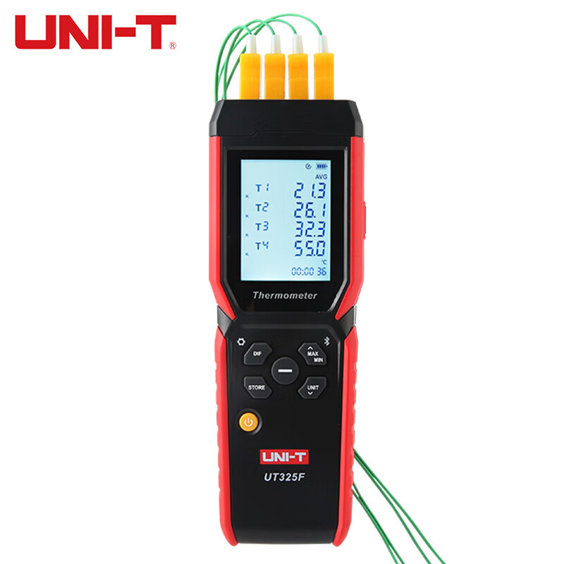 UNI-T Digital Thermometer 4 Channel Temperature Tester UT325F J/T/E/R/S/N/K Type