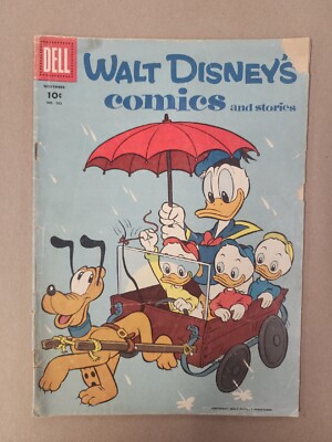 Walt Disney Comics and Stories #182 Vintage Disney 1955 DELL Comics. G1