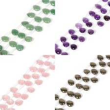 18mm Natural Gemstone Teardrop Loose Jewelry Making Beads Strand DIY