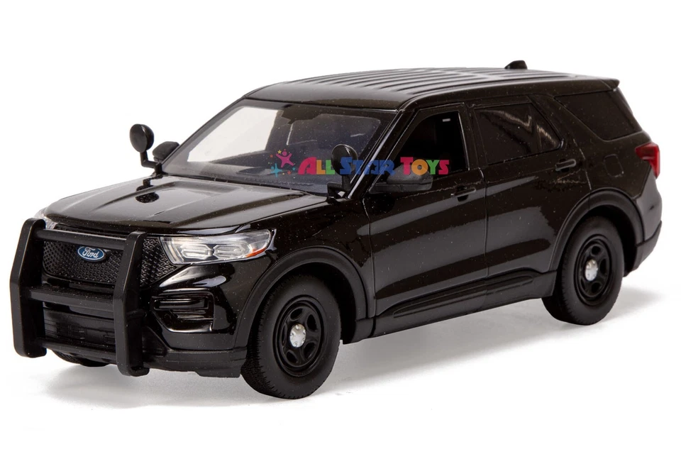 Ford Explorer Police 2022 diecast 1:24 Motormax techo elegante sin marca negro 76990 Foto 2 de 4