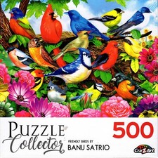 Puzzle Collector 500 Piece Puzzle - Friendly Birds by Banu Satrio - Corinne Ferg
