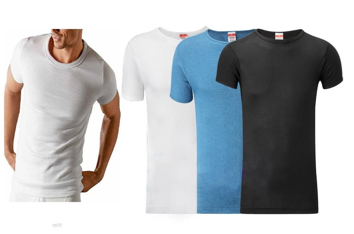 Para Hombres Caballeros Camiseta T rmica Ropa Interior Capa de Base C lido Chaleco Tallas S M L XL XXL Nuevo