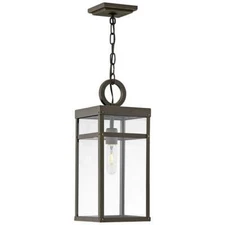 Hinkley - Porter 1-Light Oil Rubbed Bronze Outdoor Hanging Lantern