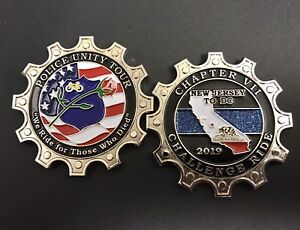 2019 Police Unity Tour Challenge Coin Chapter Vii Ebay