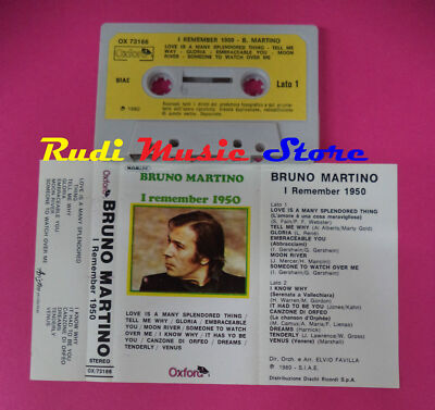 MC BRUNO MARTINO Remember 1950 1980 Italy OXFORD OX 73166 no cd lp dvd vhs