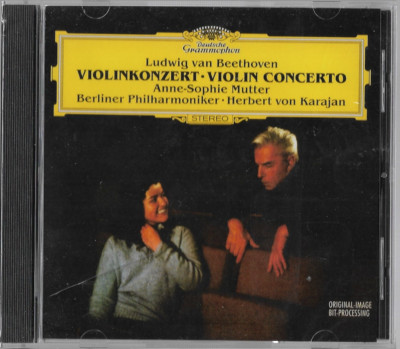 BEETHOVEN Violin Concerto 1980 Mutter Karajan (CD,1980) Musical Heritage/DGG