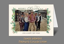 James Arness Gunsmoke Marshal Dillon 2024 Christmas Card (1 with envelope)