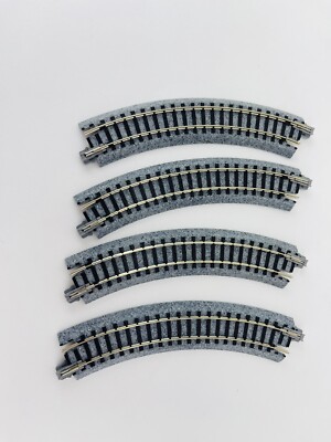 Voies Courbes Kato Unitrack 20-174 N (1:160) - Rayon R150-45°, 4 Pièces Pour Réseau Train Miniature