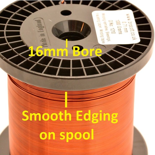 1,00 mm KUPFERLACKWICKELDRAHT, MAGNETDRAHT, SPULENDRAHT - 750 Gramm Spule - Bild 2 von 2