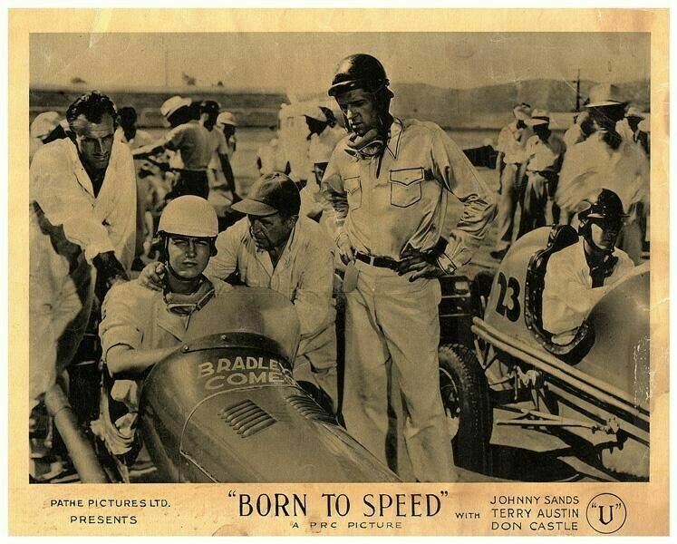Born To Speed Original Lobby Card 1947 Motor Race Car Hot Rod Jo