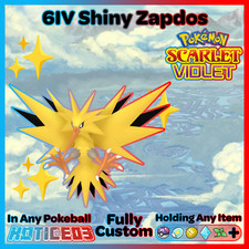 ✨ Shiny Zapdos 6IV ✨ Pokemon Scarlet & Violet 🚀 Fast 🚀