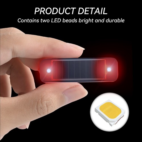 LED Auto Dummy Diebstahlsicherung Warnleuchte Licht Solar Alarmanlage Blitzlicht - Bild 2 von 7