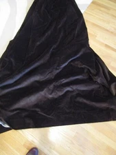 2 Velvet curtains Drapes curtains pinch pleats 48" top 88" long 132" across GUC