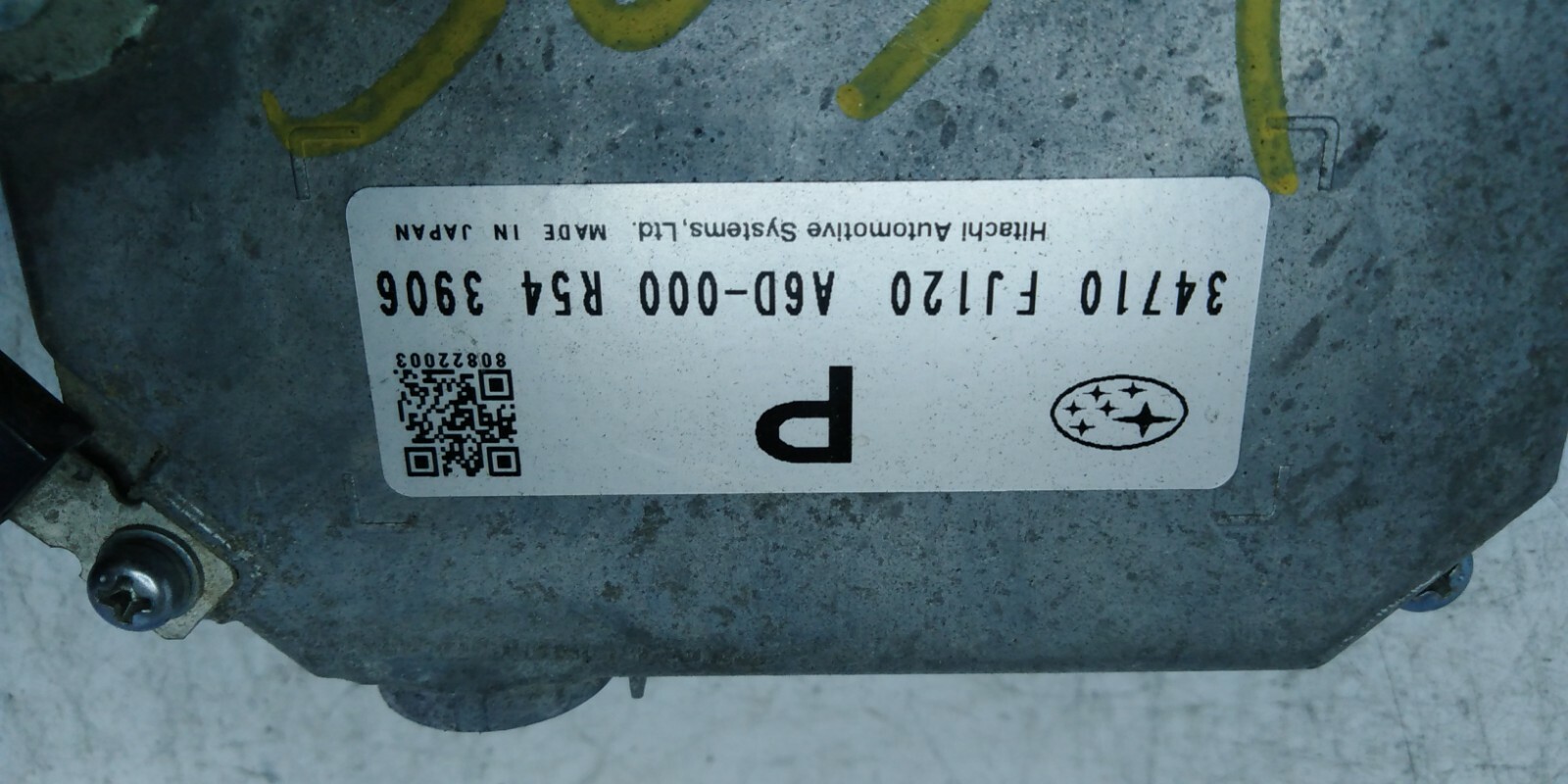 Subaru Impreza 2014 Seat Door Switch Control 34710 Fj110 A6d-000 R53 ...