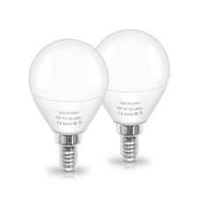 E12 Candelabra Light Bulbs 60 Watt Equivalent 3000K Warm White A15 LED Bulb 6...