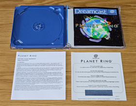DREAMCAST MICROPHONE + PLANET RING SEGA DREAMCAST GAME BOXED UK PAL