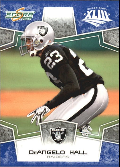 2008 Score Super Bowl XLIII Blue #226 DeAngelo Hall - FB