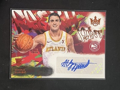 Nikola Durisic 2024-25 Panini Court Kings RC Fresh Paint Auto Red /75 #FP-NIK