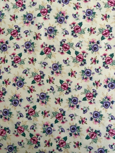 Vintage Faye Burgos by Marcus Brothers pink/purple pansy 34"x44"  FREE SHIPPING image 2